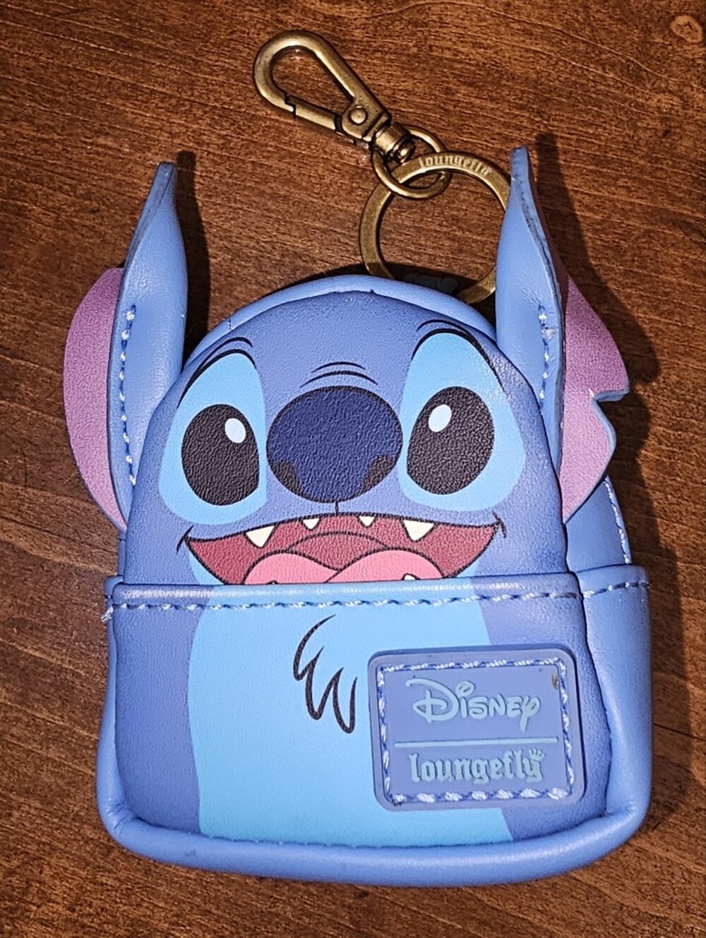 Loungefly Disney Stitch Blue and Pink Key Card Holder